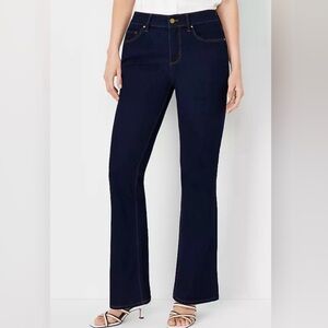 NWT Ann Taylor Mid Rise The Slim Boot Jeans in Curvy Fit Size 4 Tall